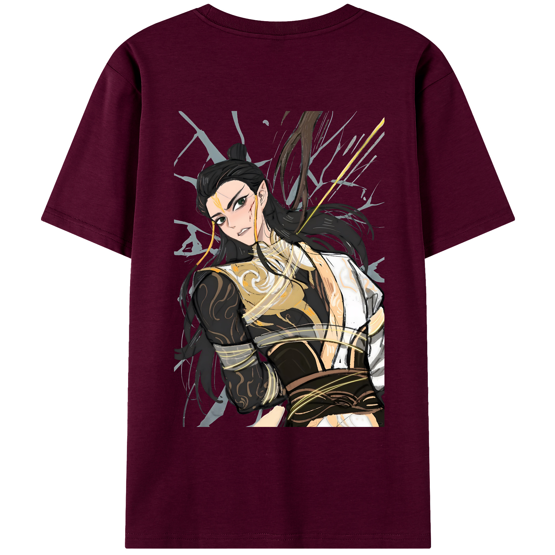 （画像用） Ne Zha 2 ナタ 魔童の大暴れ レディース半袖Tシャツ(バックプリント)